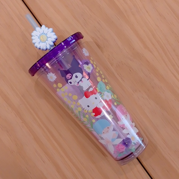 Hello Kitty And Friends Acrylic Travel Tumbler Cup Straw - Picture 3 of 10